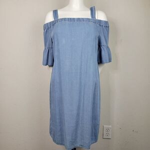 Westport Light Blue Denim Shift‎ Dress